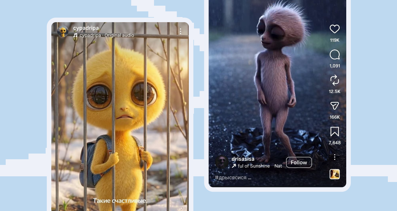 Самые популярные ИИ-герои Рунета: Цыпадрипа и Дрысясися