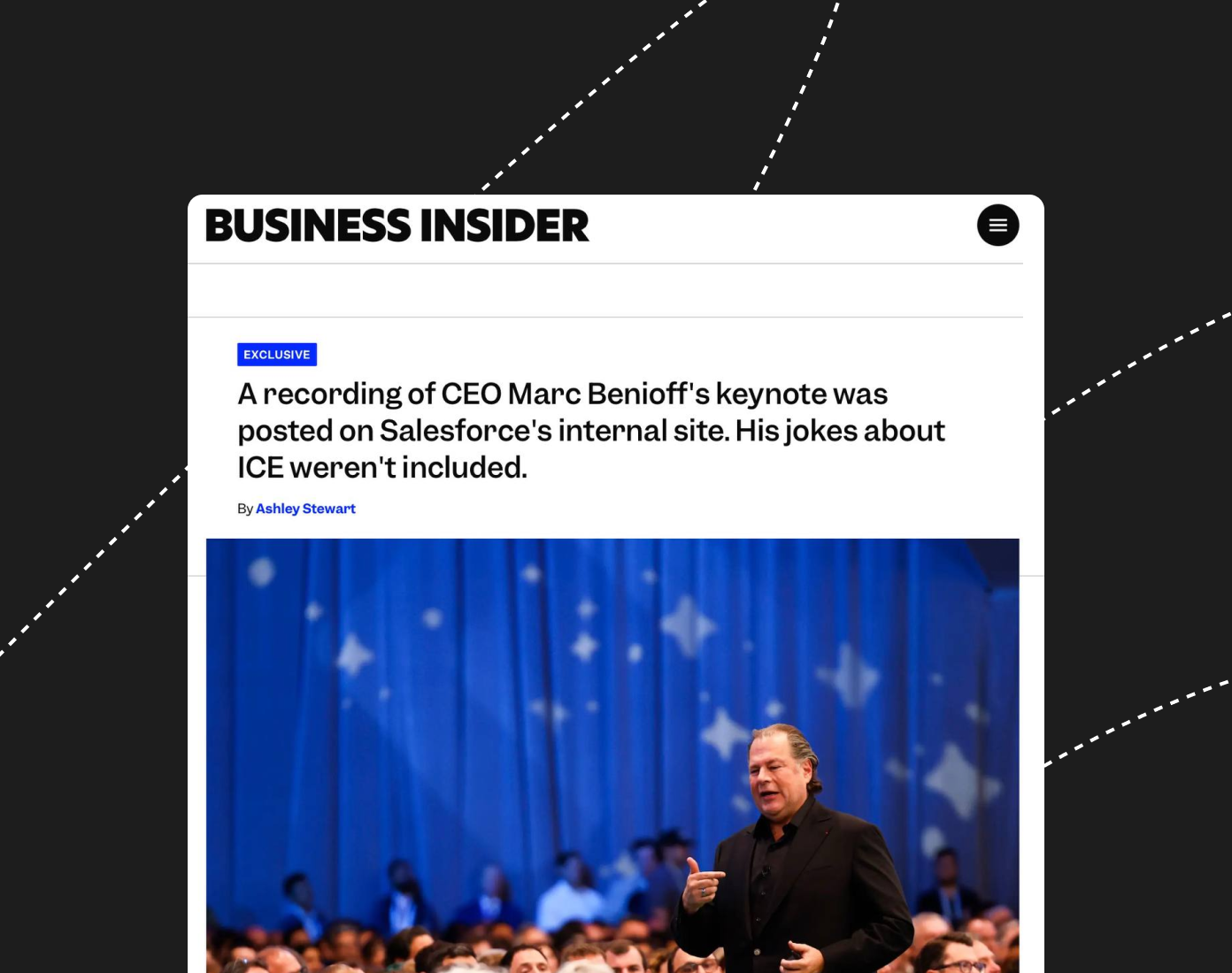 Публикация об инциденте на Business Insider 