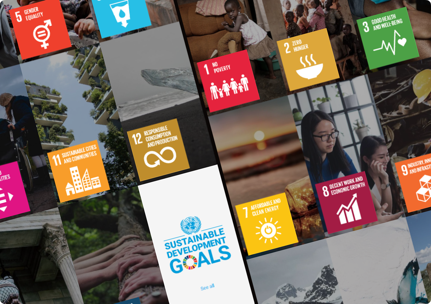 ООН рекомендует компаниям учитывать в своей стратегии 17 основных целей устойчивого развития. Среди них: ликвидация голода и нищеты, гендерное равенство, борьба с климатическими изменениями, качественное образование, ответственное потребление и производство и т. п.